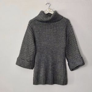 Soft Surroundings Gray Cowl Neck Sweater | Small